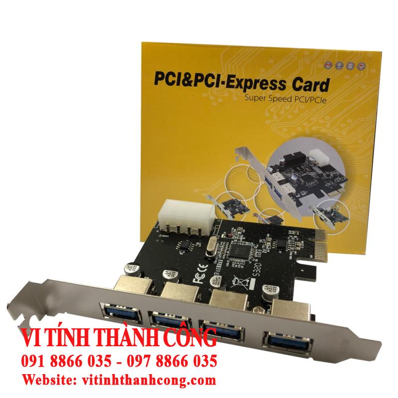 Card USB 3.0 PCIe 1X 4P