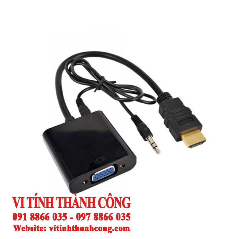 C&aacute;p Chuyển HDMI To VGA Audio