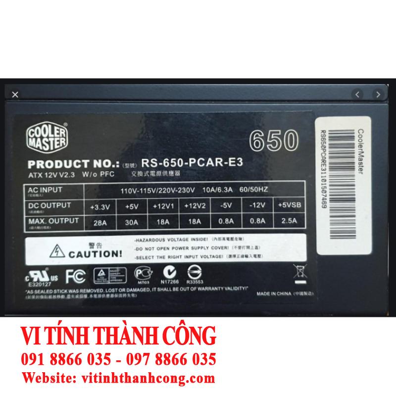Nguồn Cooler Master RS-650 650W 2ND