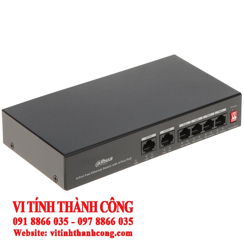 Switch PoE Dahua DH-PFS3006-4ET-36