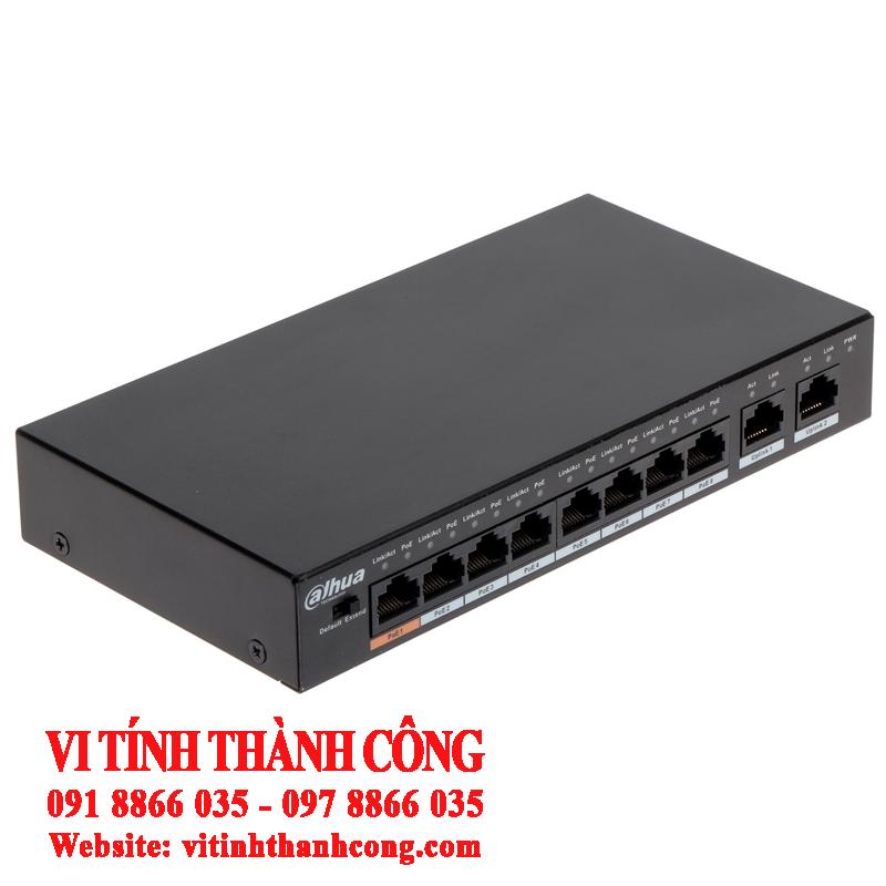 Switch PoE Dahua DH-PFS3010-8ET-65